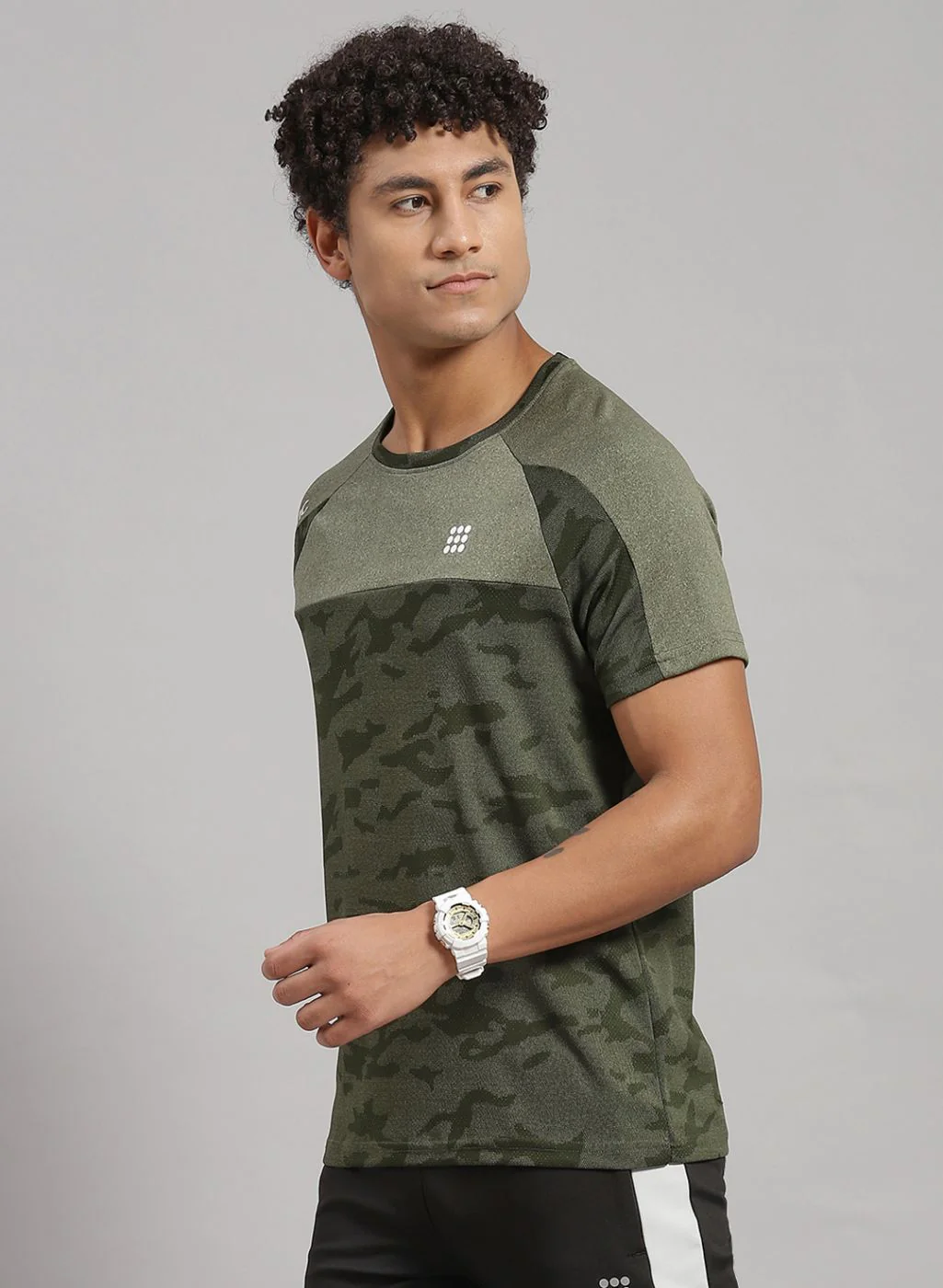 Rock.it Men Olive Printed T-Shirt - Image 2