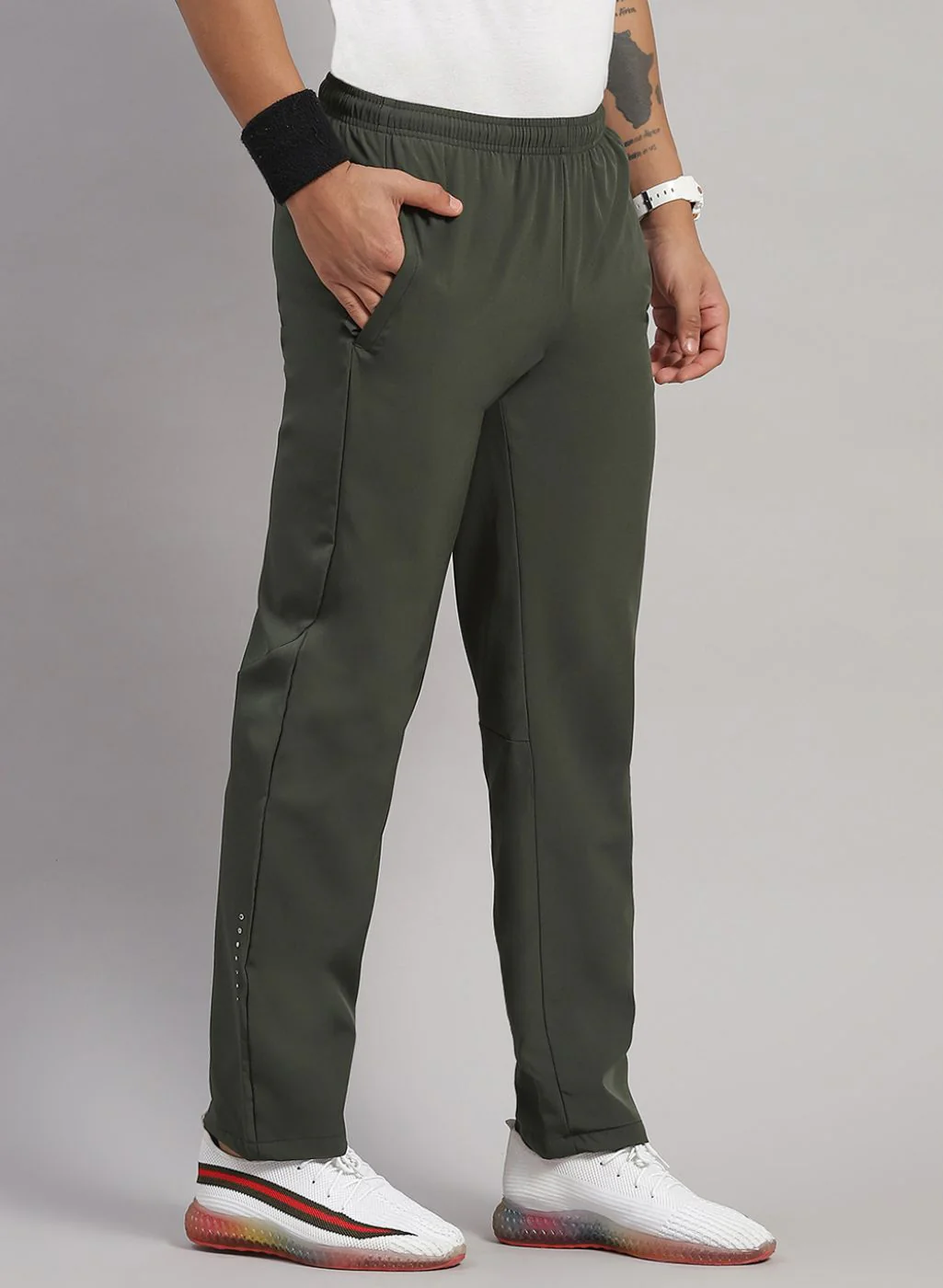Rock.it Men Olive Regular Fit Lower - Image 3