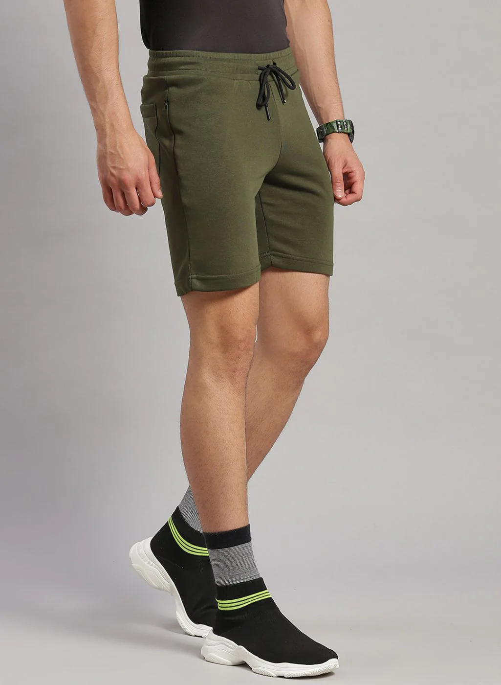Rock.it Men Olive Solid Short - Image 5