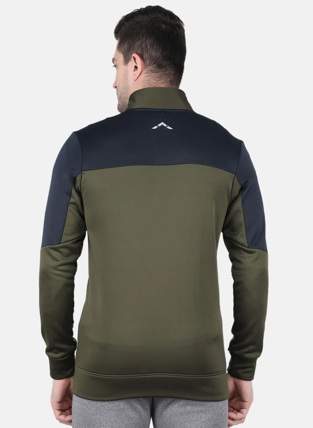 Rock.it Men Olive Solid Sweatshirt - Image 3