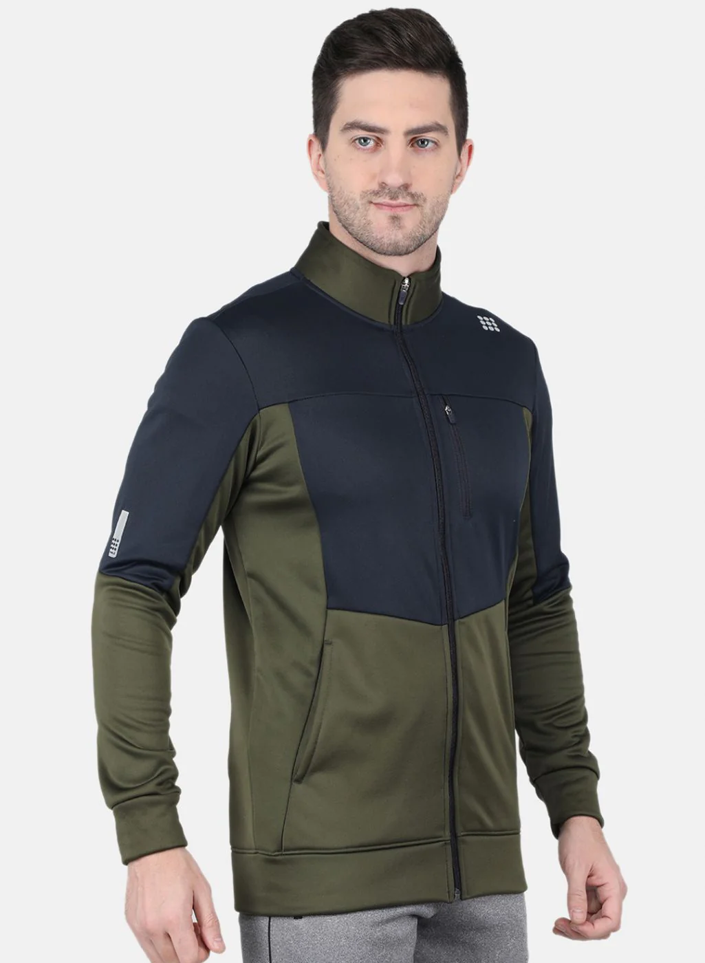 Rock.it Men Olive Solid Sweatshirt - Image 6