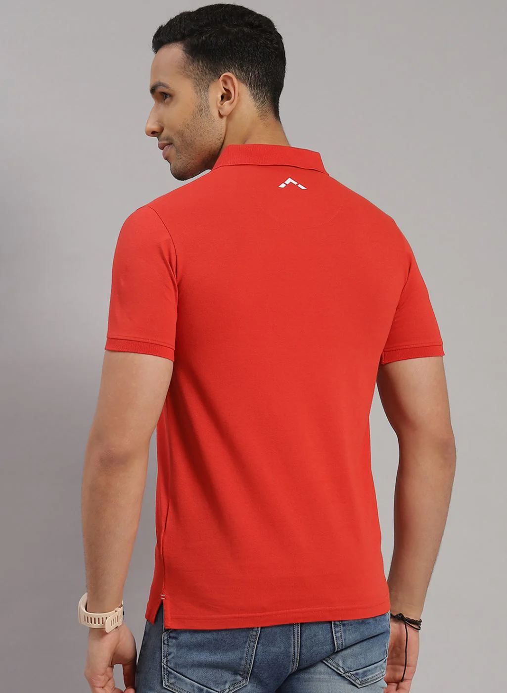 Rock.it Men Orange Solid T-Shirt - Image 5