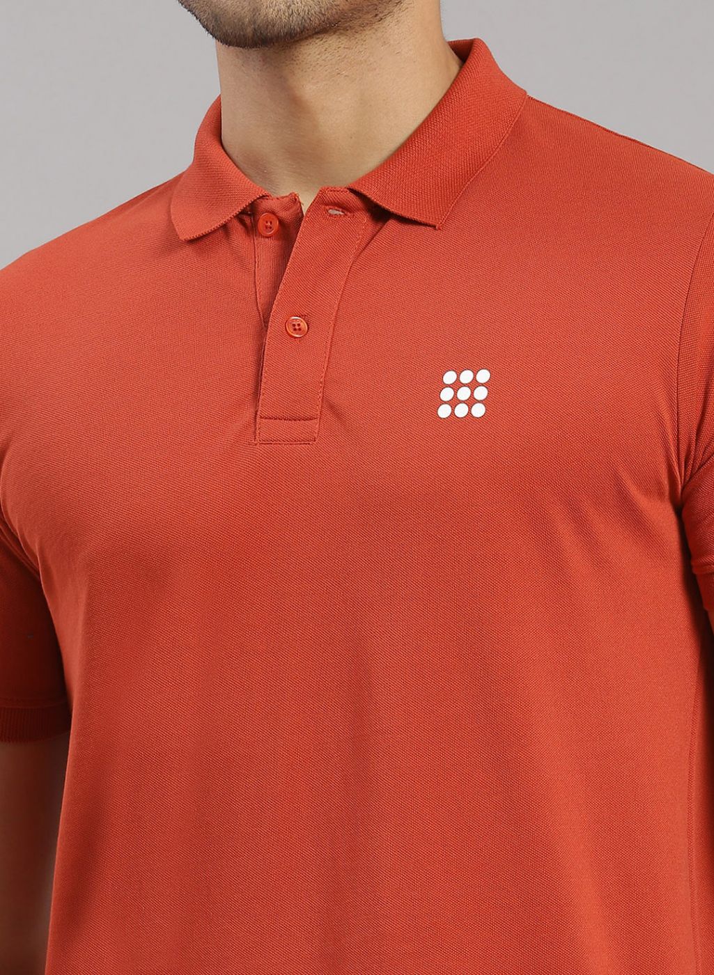 Rock.it Men Orange Solid T-Shirt - Image 6