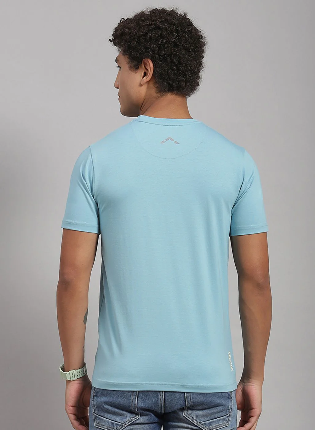 Rock.it Men Peach Solid T-Shirt 2 Pc - Image 5