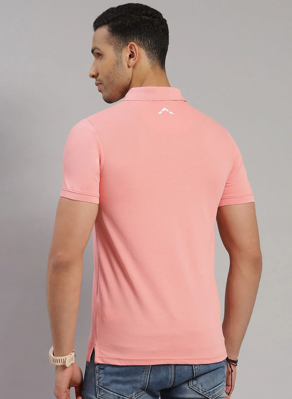 Rock.it Men Pink Solid T-Shirt - Image 5
