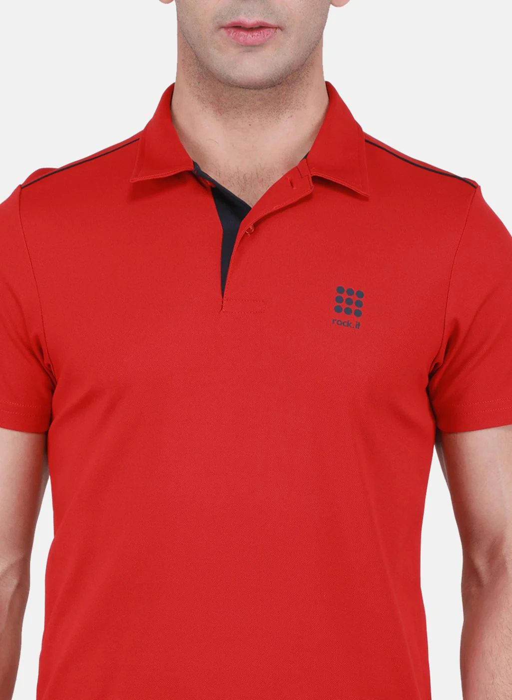 Rock.it Men Red Solid T-Shirt - Image 5