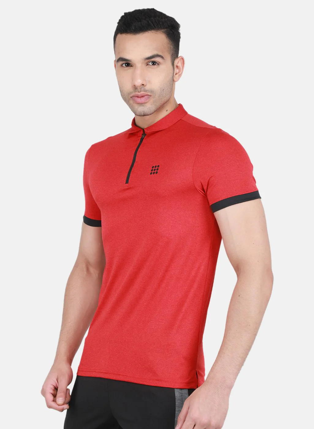 Rock.it Men Red Solid T-Shirt - Image 2
