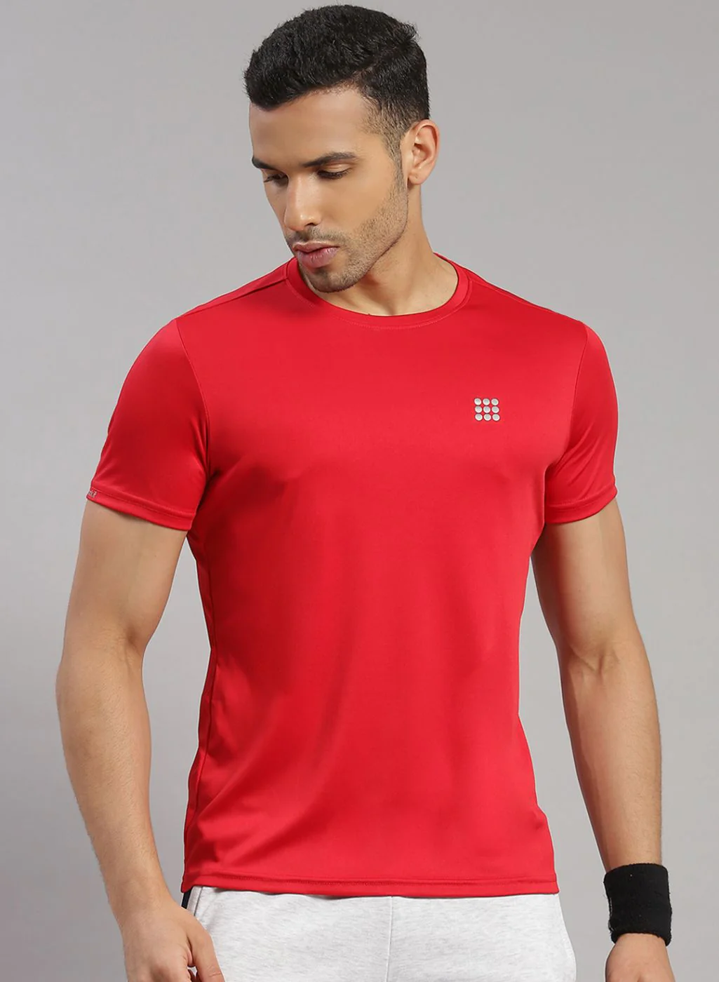 Rock.it Men Red Solid T-Shirt - Image 2