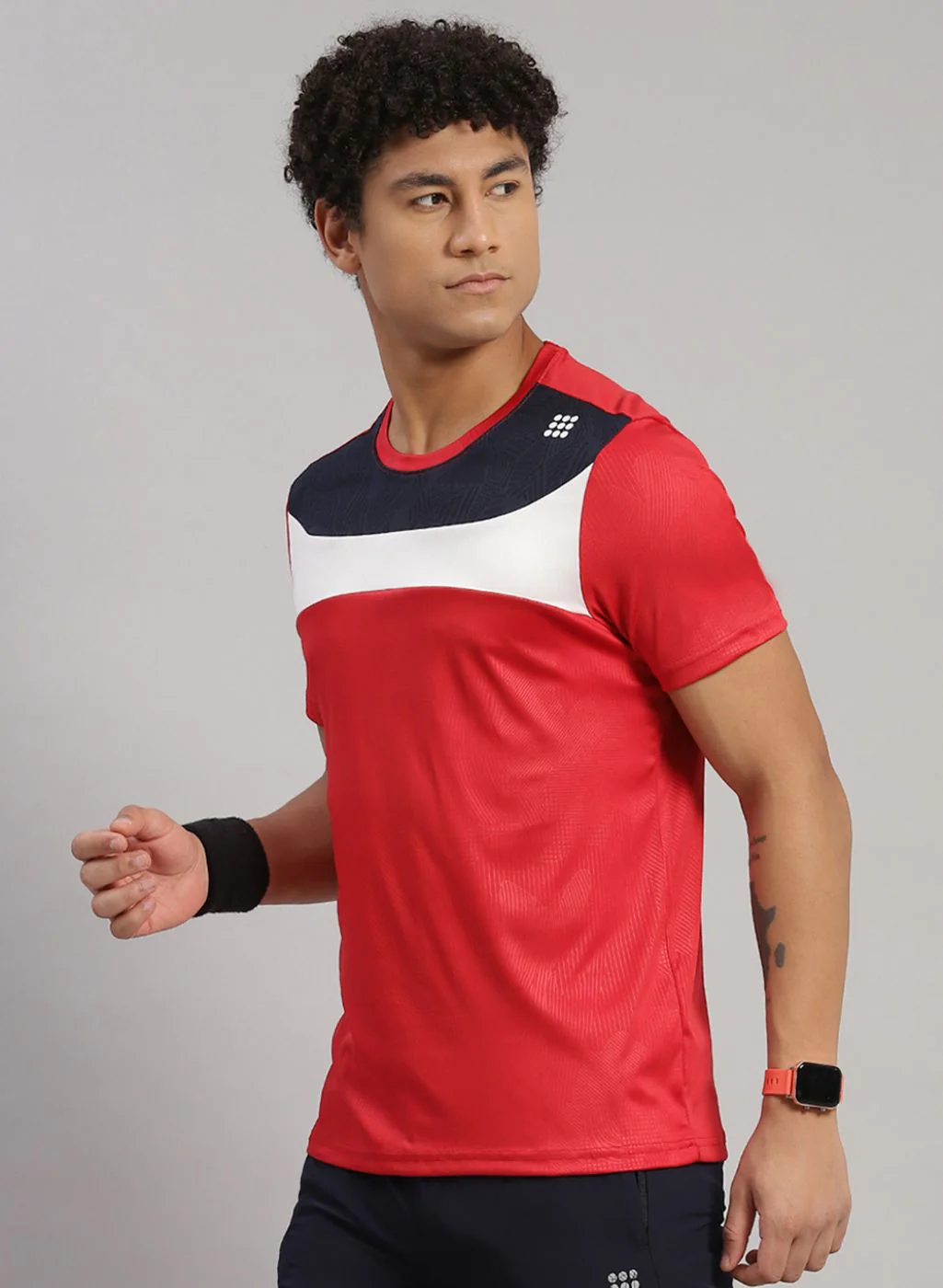 Rock.it Men Red Solid T-Shirt - Image 2