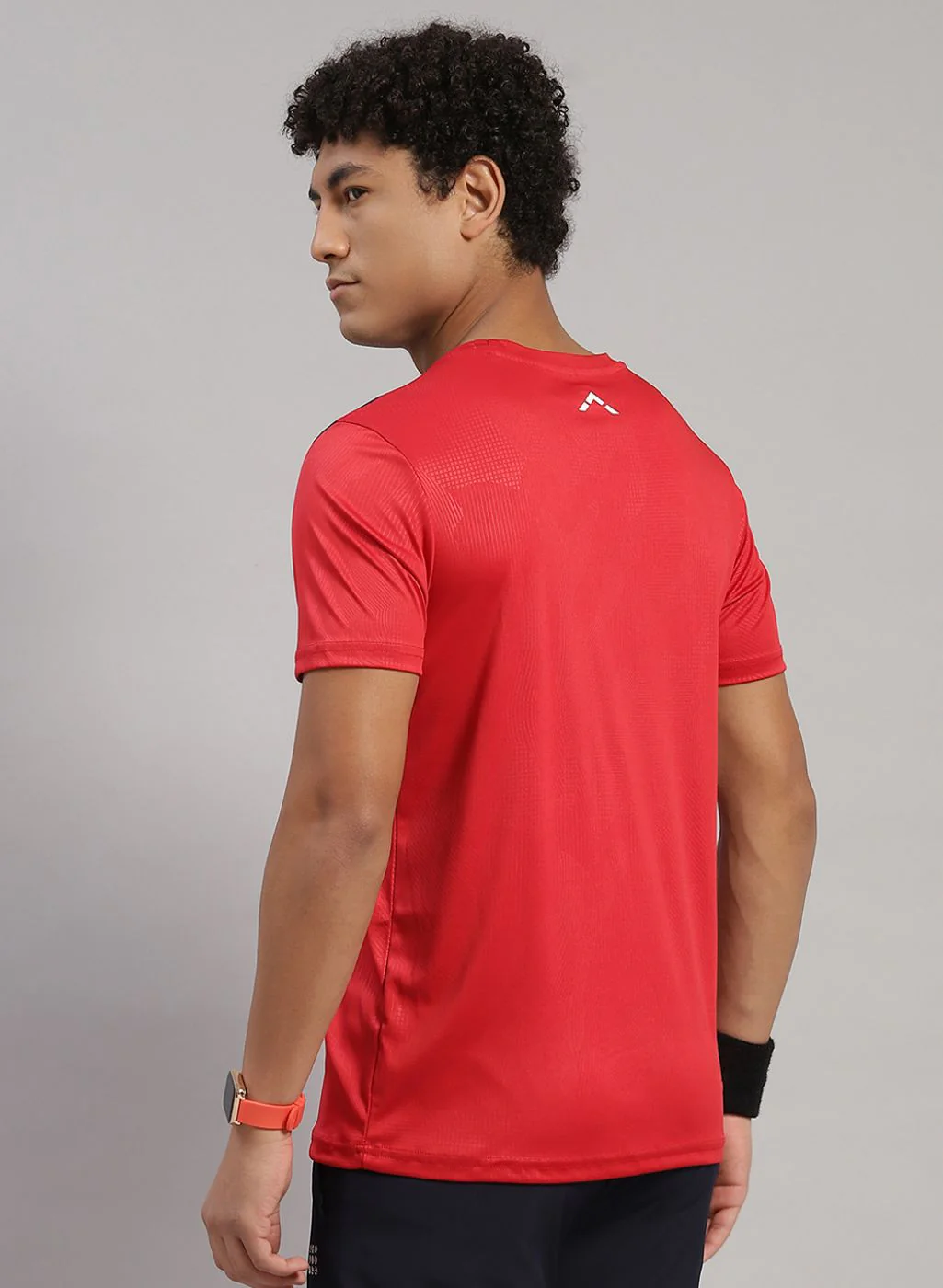 Rock.it Men Red Solid T-Shirt - Image 4