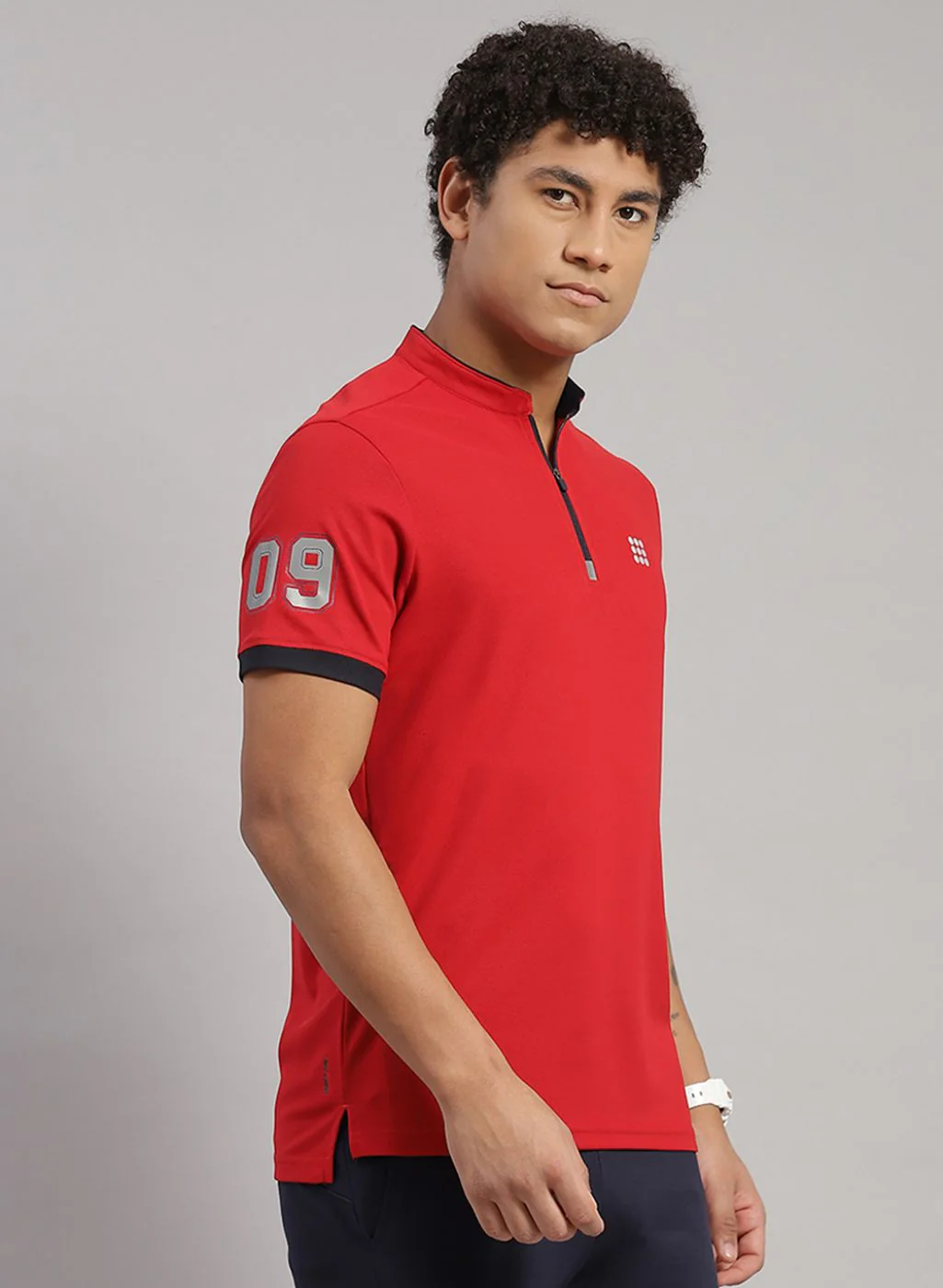 Rock.it Men Red Solid T-Shirt - Image 3