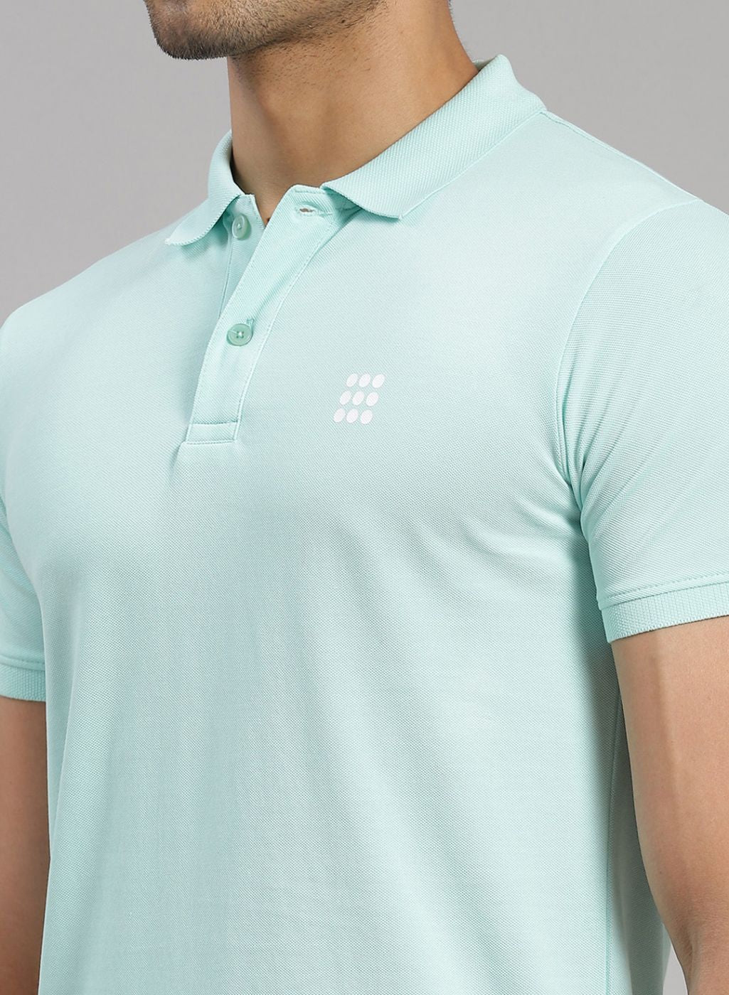 Rock.it Men Sea Blue Solid T-Shirt - Image 6