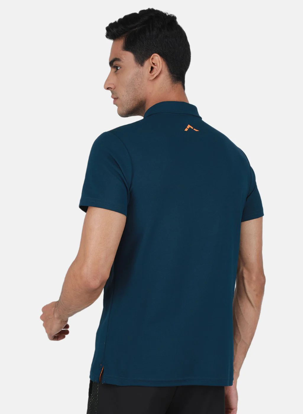 Rock.it Men Teal Blue Solid T-Shirt - Image 3