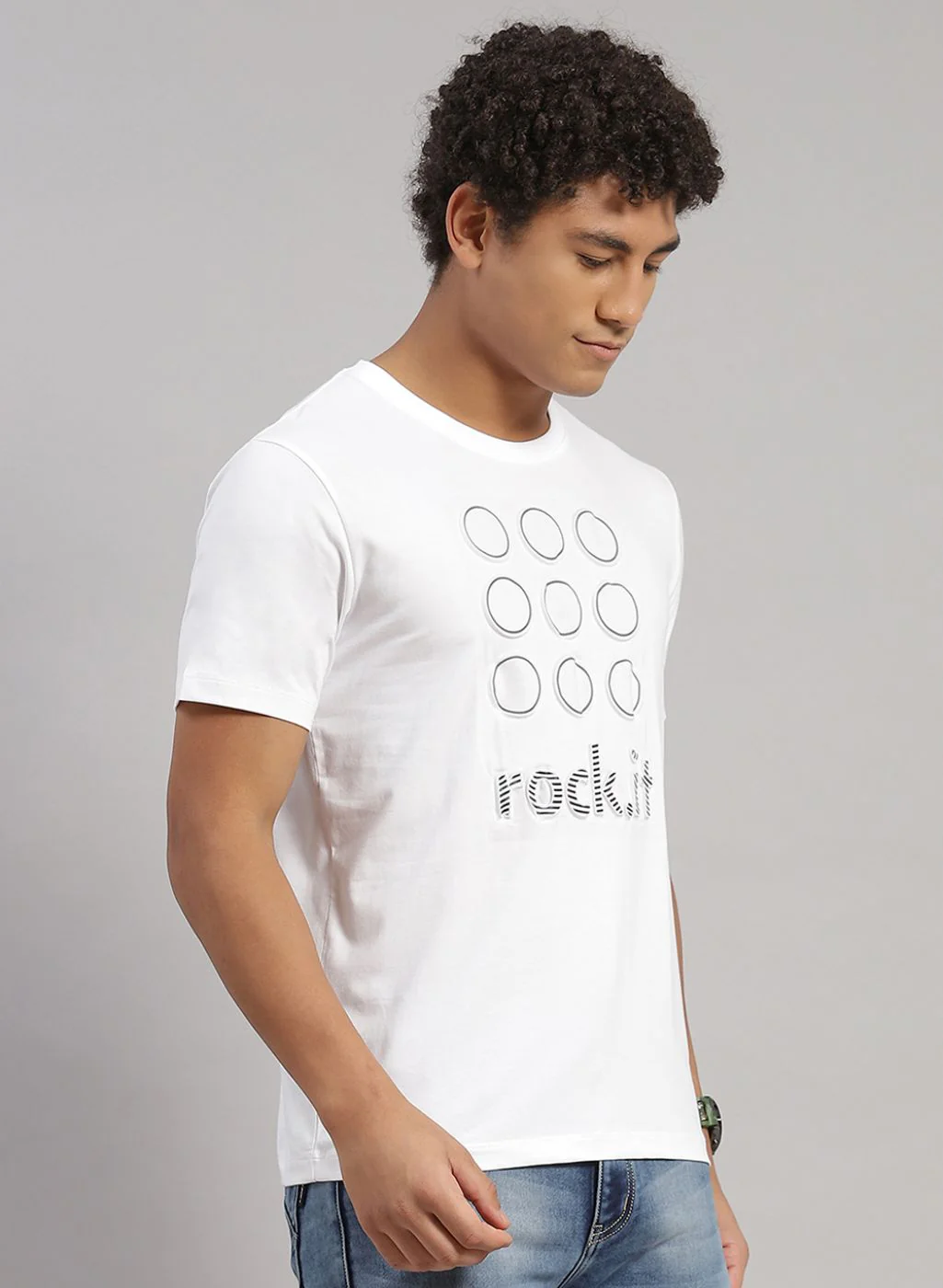 Rock.it Men White Printed T-Shirt - Image 3