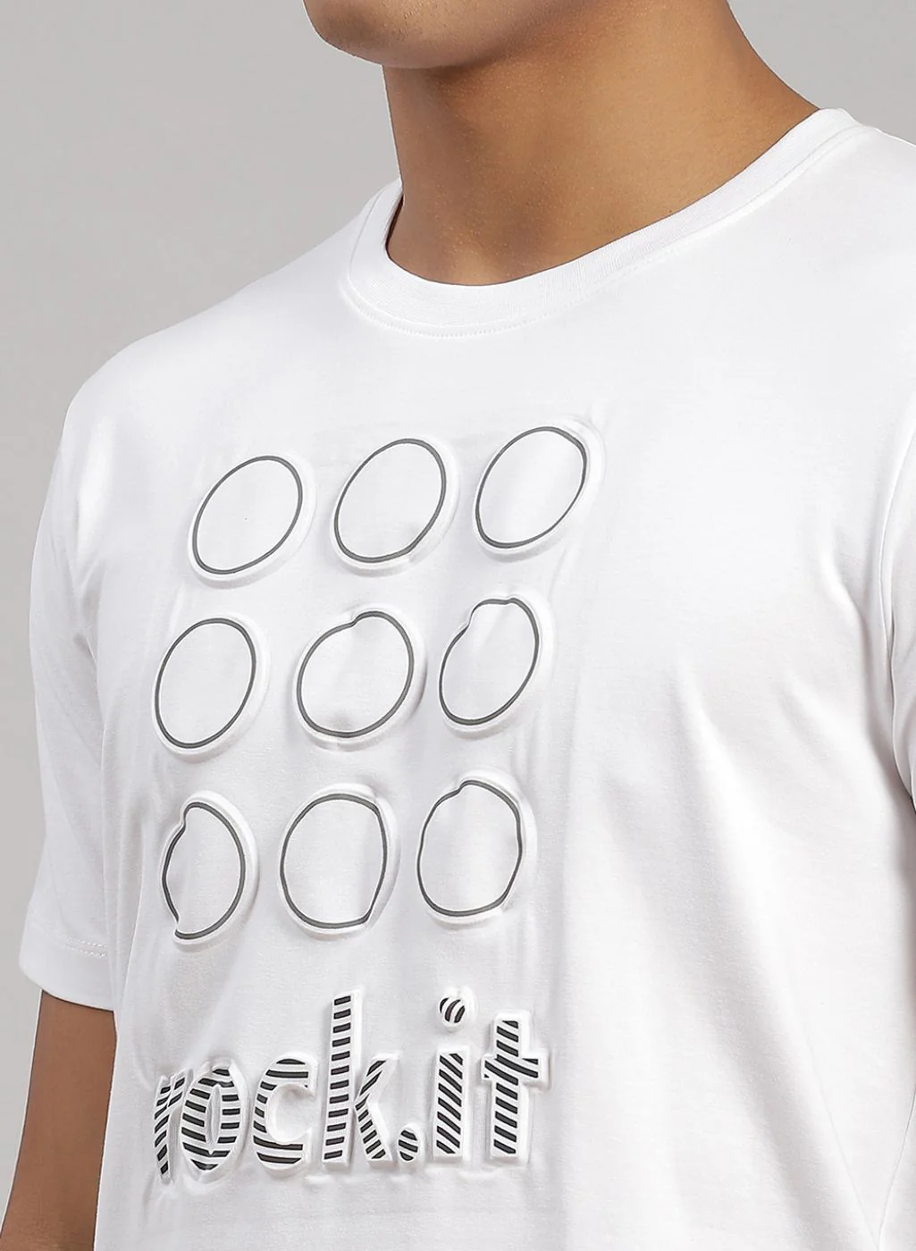 Rock.it Men White Printed T-Shirt - Image 6