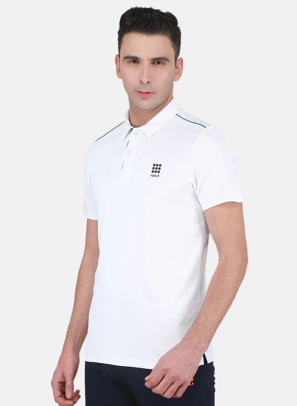 Rock.it Men White Solid T-Shirt - Image 2