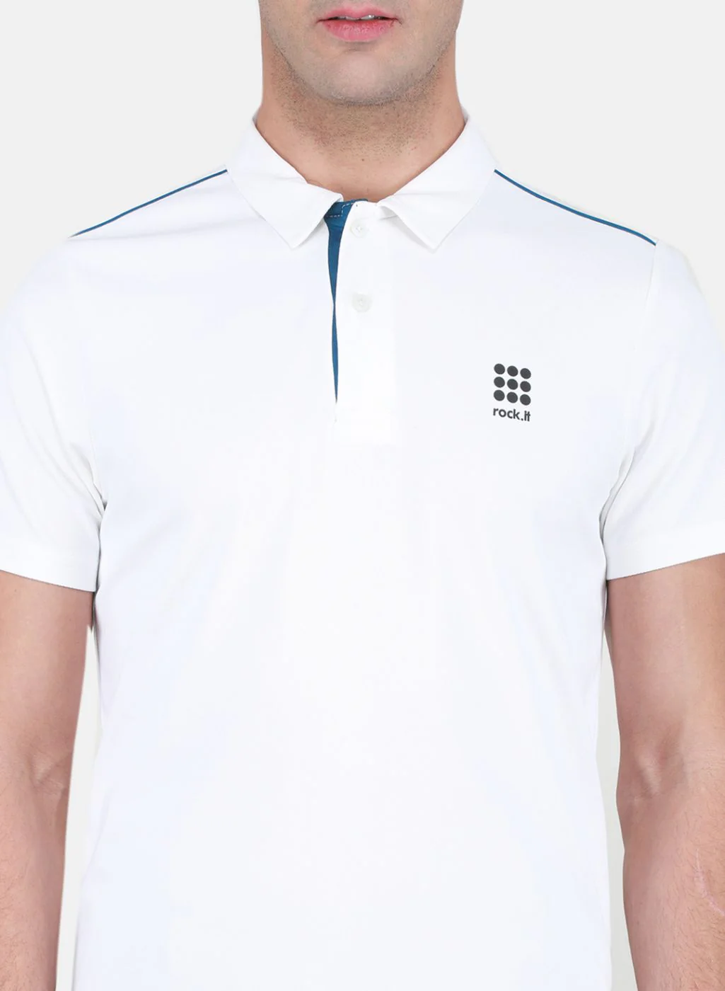 Rock.it Men White Solid T-Shirt - Image 5