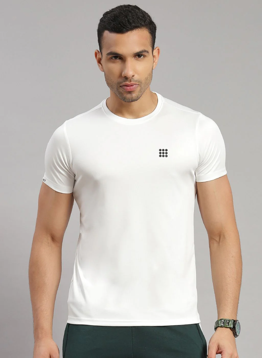 Rock.it Men White Solid T-Shirt - Image 2