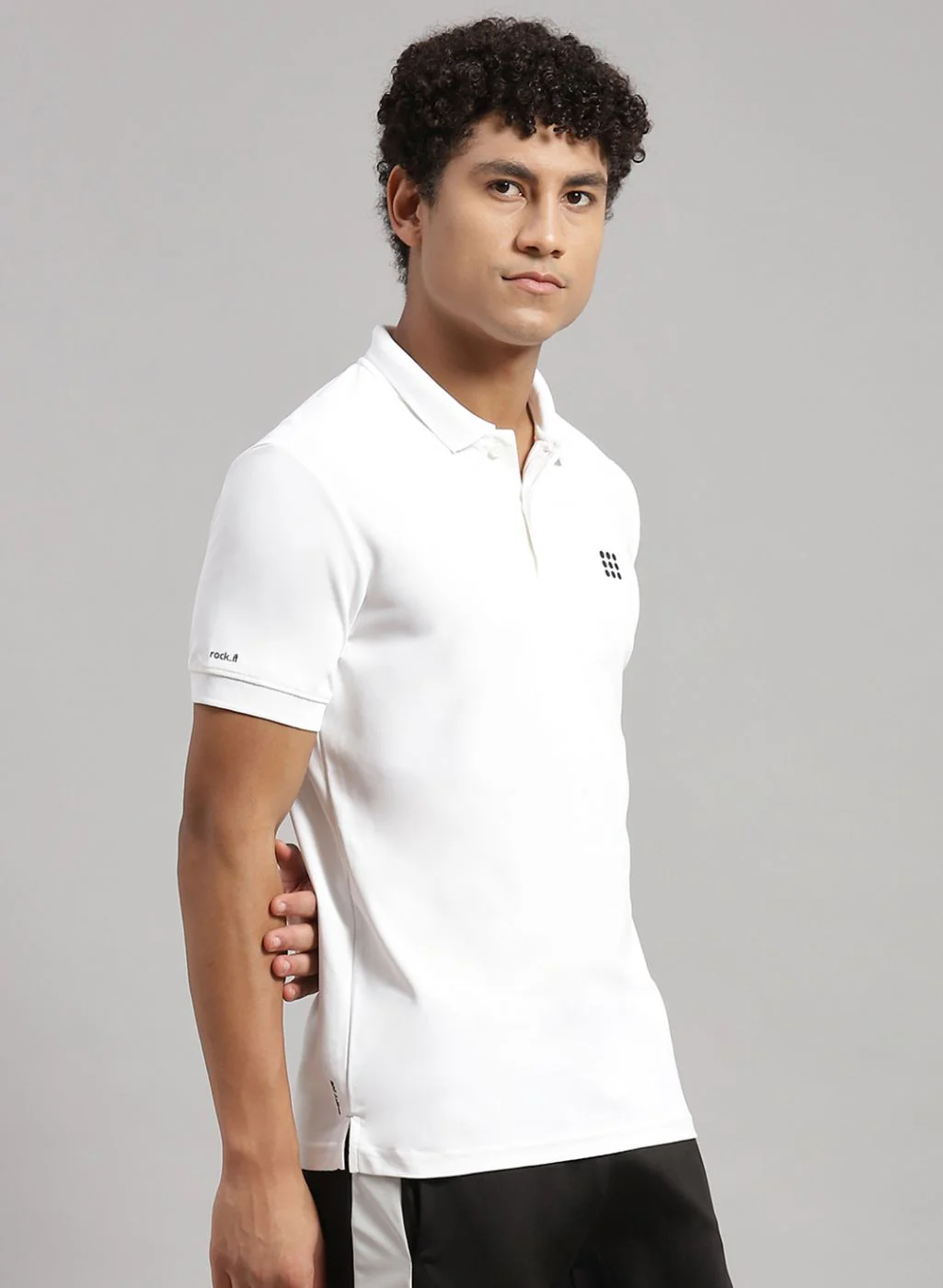 Rock.it Men White Solid T-Shirt - Image 3