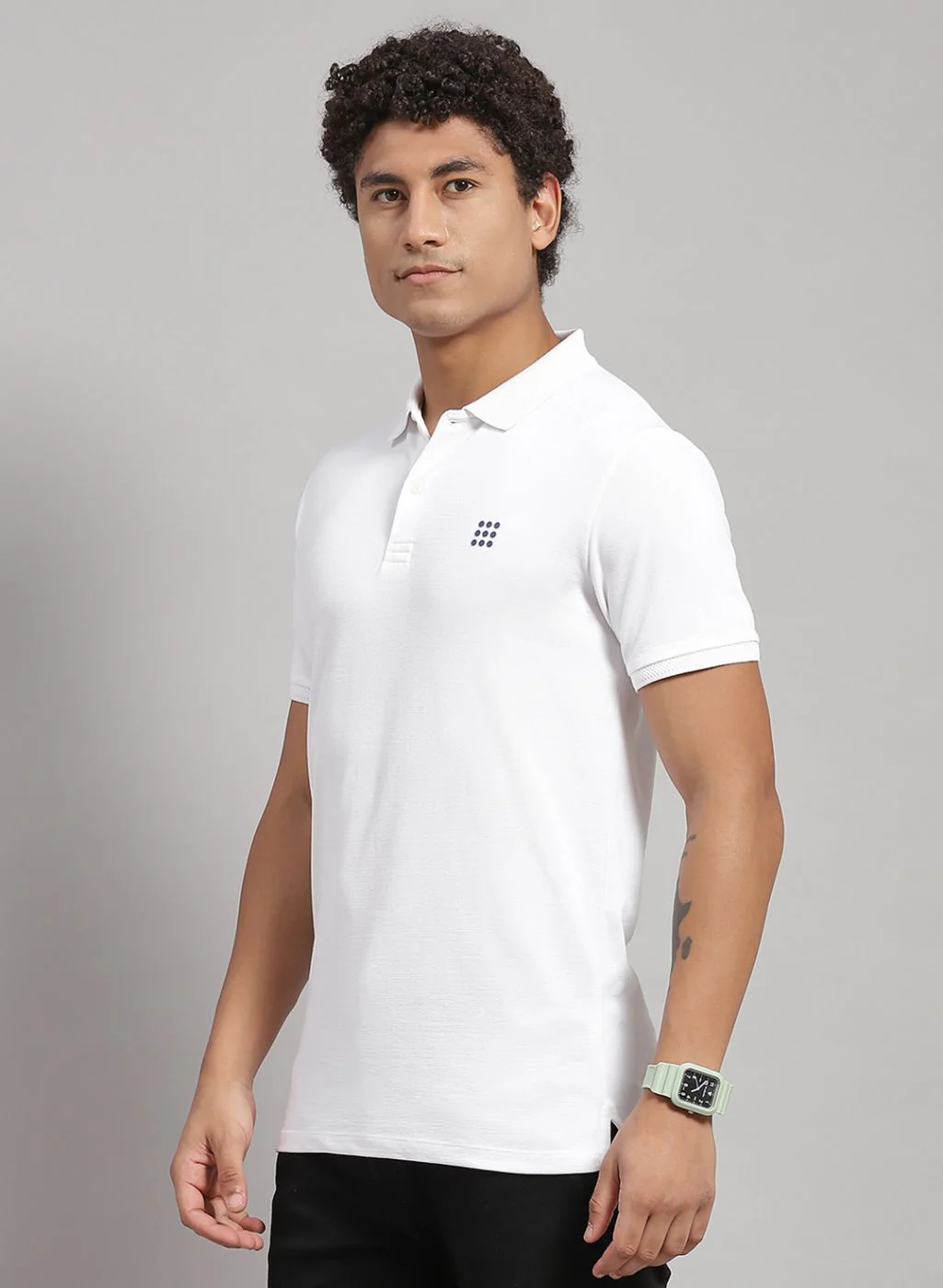 Rock.it Men White Solid T-Shirt - Image 2