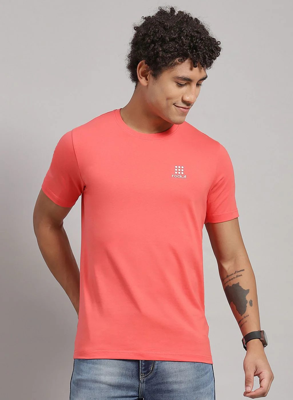 Rock.it Men Yellow Solid T-Shirt 2 Pc - Image 2