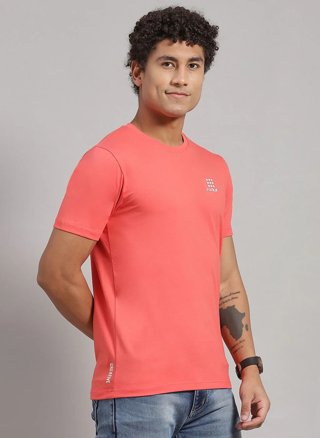 Rock.it Men Yellow Solid T-Shirt 2 Pc - Image 4
