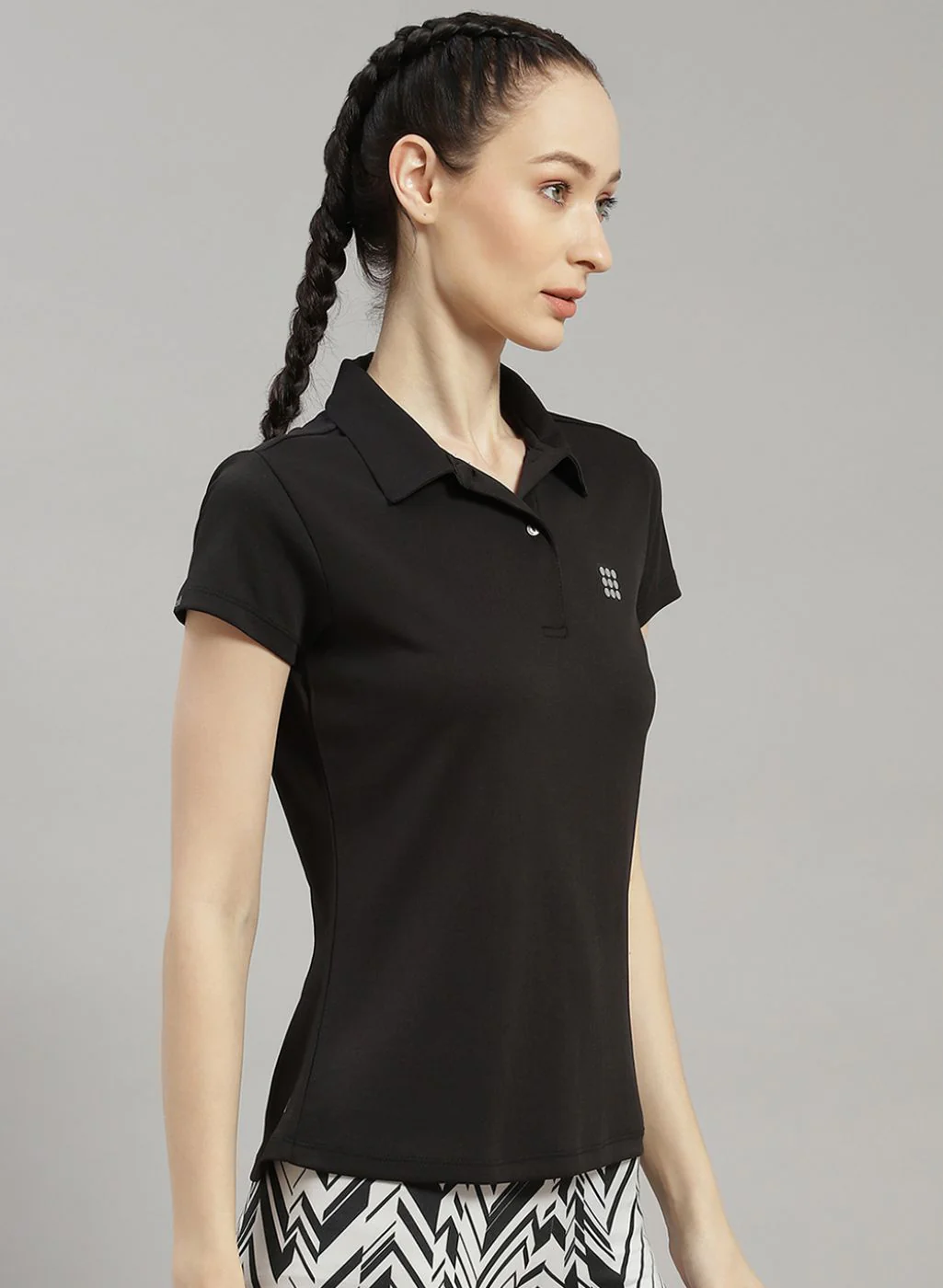 Rock.it Women Black Solid T-Shirt - Image 3
