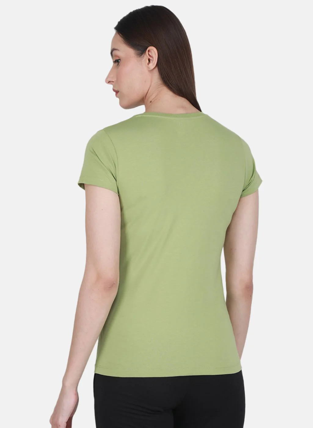 Rock.it Women Green Solid Top - Image 3