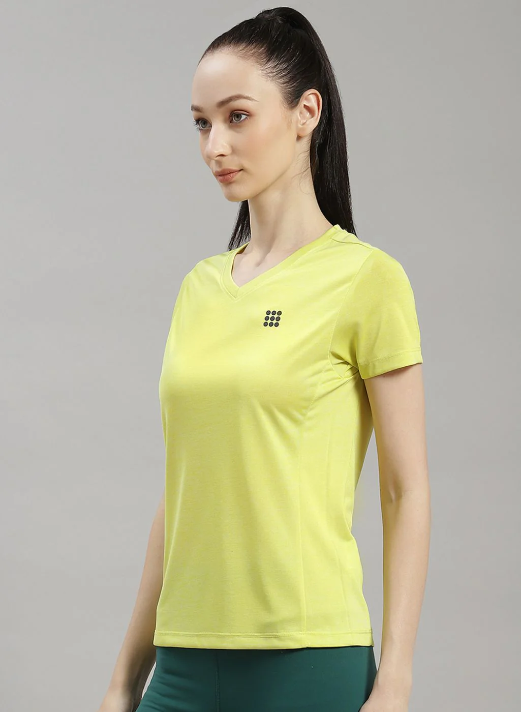 Rock.it Women Green Solid Top - Image 2