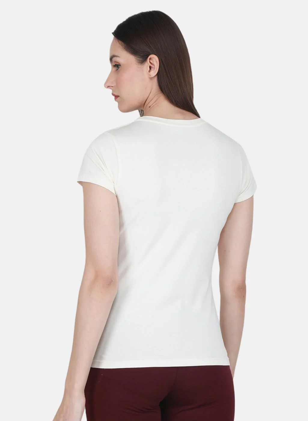 Rock.it Women Off White Solid Top - Image 3