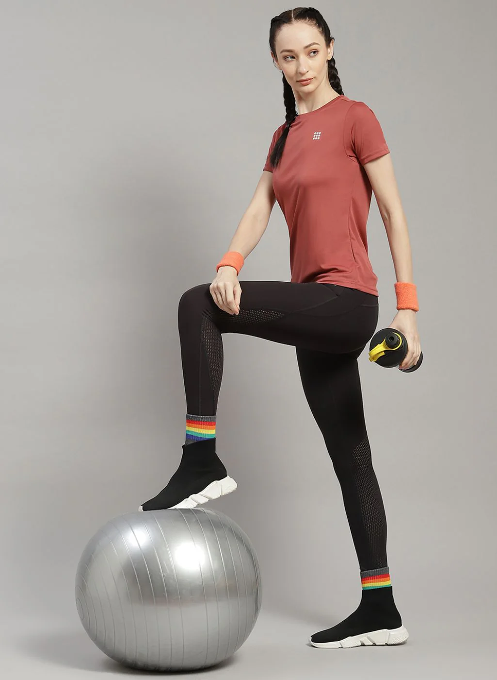 Rock.it Women Orange Solid Top - Image 2