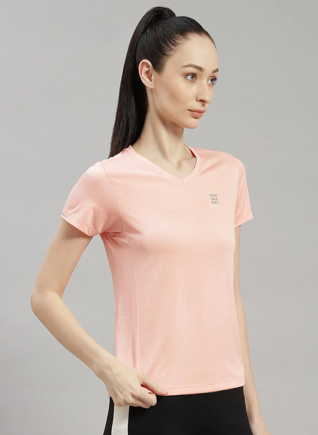 Rock.it Women Peach Solid Top - Image 4