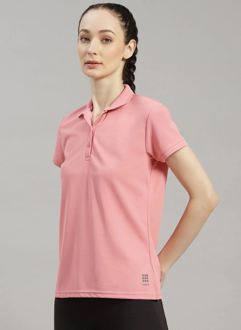 Rock.it Women Pink Solid T-Shirt - Image 2