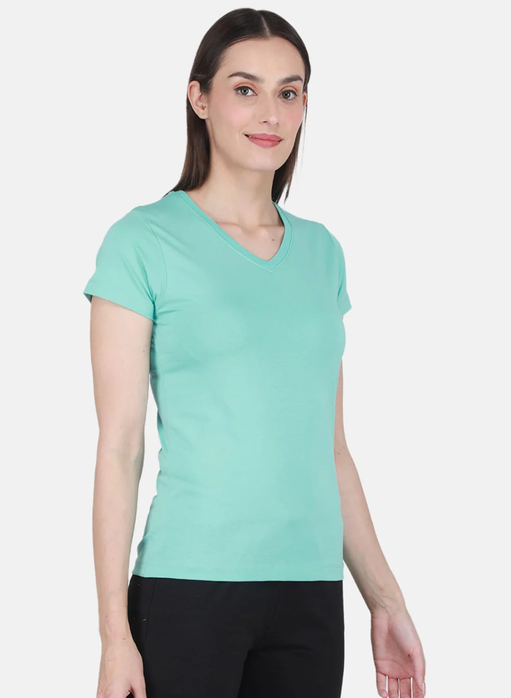 Rock.it Women Turquoise Blue Solid Top - Image 6
