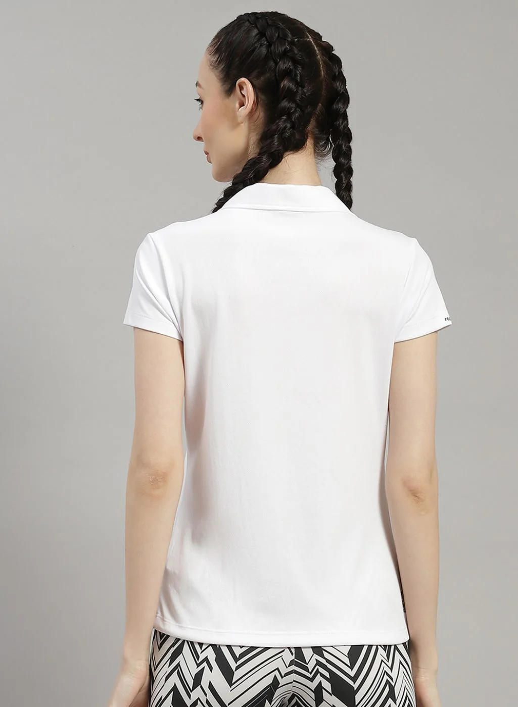 Rock.it Women White Solid T-Shirt - Image 4