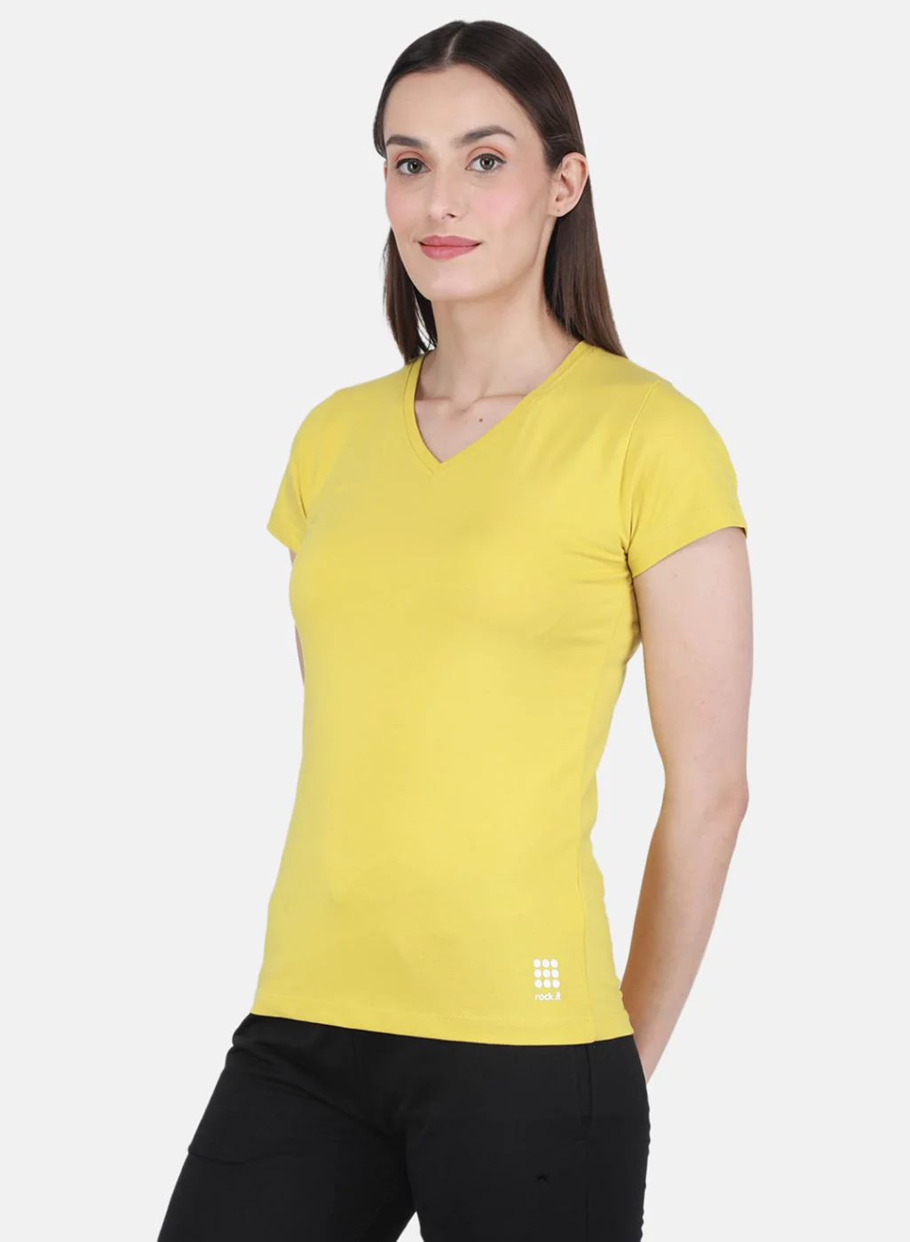Rock.it Women Yellow Solid Top - Image 2