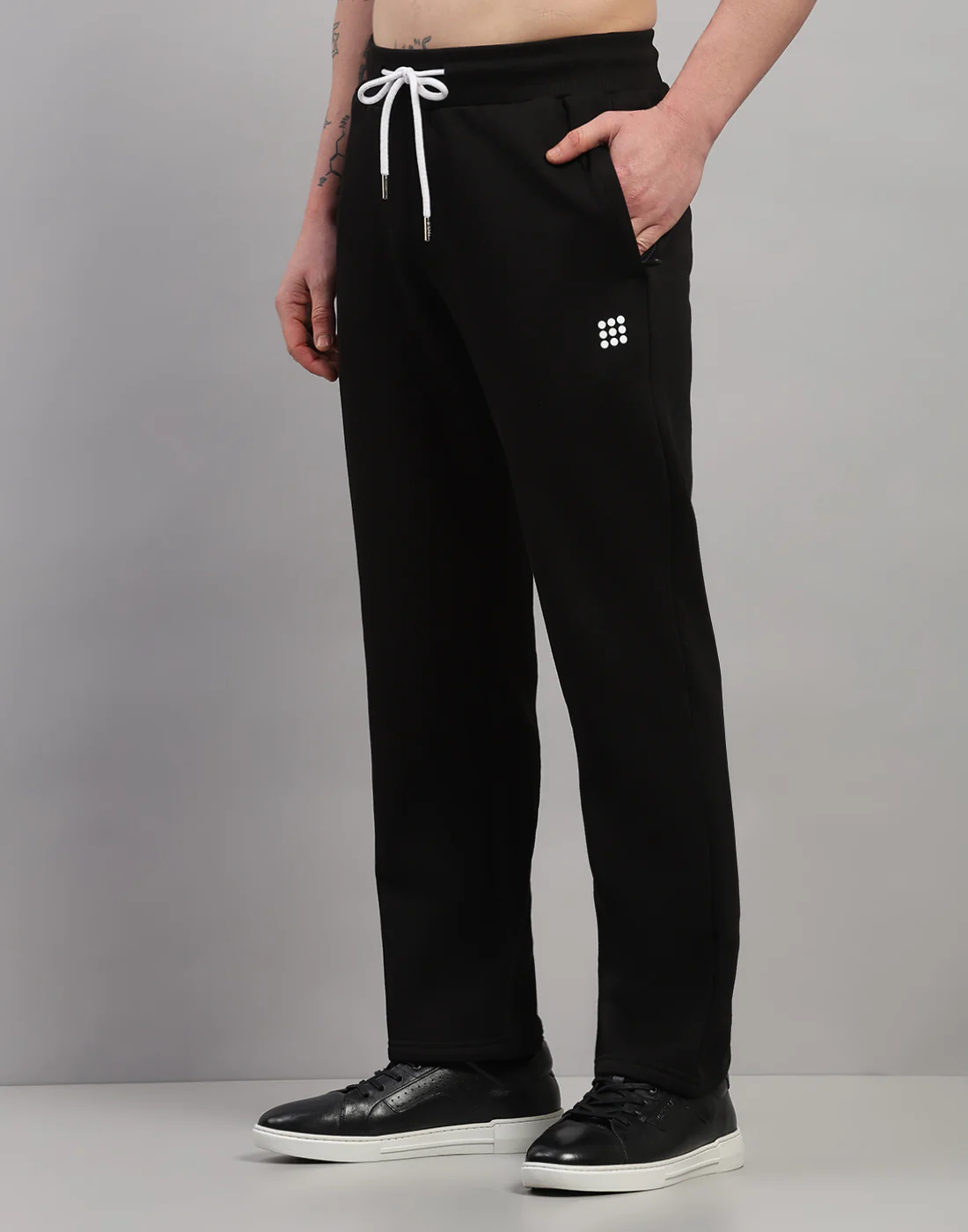 Rock.it Men Black Solid Regular Fit Winter Lower - Image 2