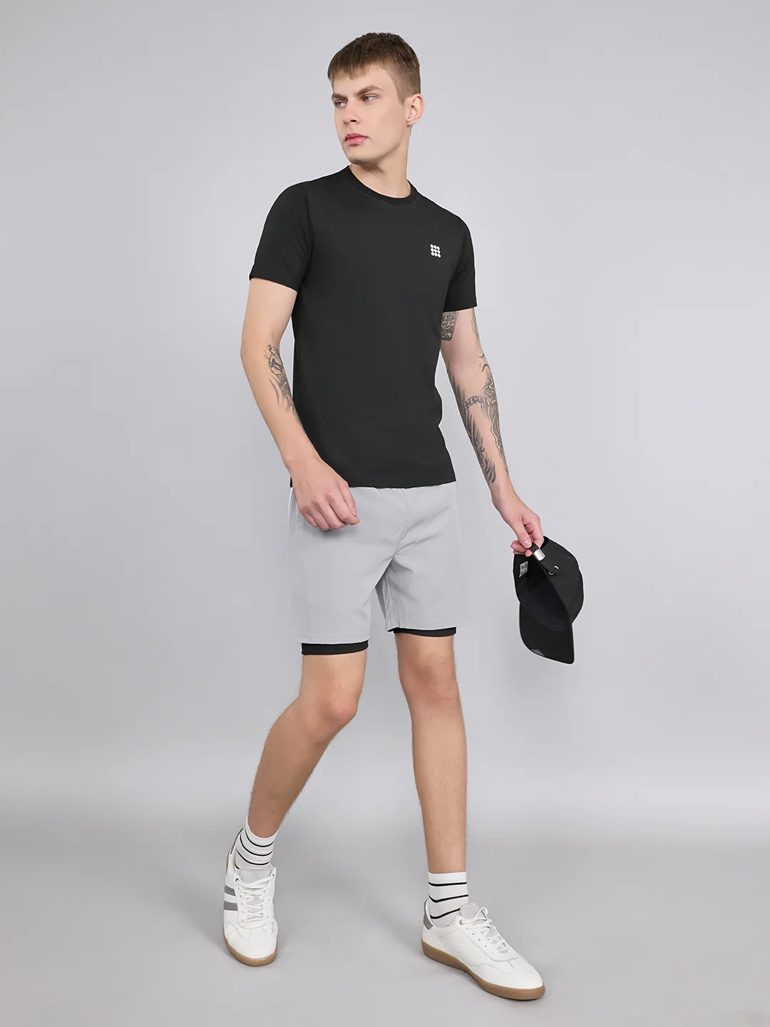 Rock.it Men Black Solid Round Neck Half Sleeve T-Shirt - Image 5