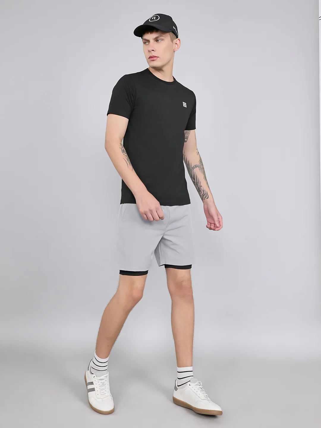 Rock.it Men Black Solid Round Neck Half Sleeve T-Shirt - Image 6