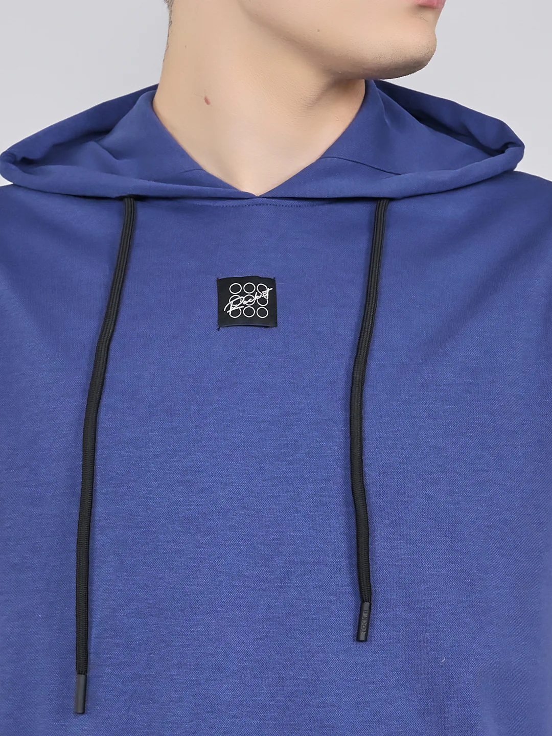 Rock.it Men Blue Solid Hooded Sleeveless T-Shirt - Image 6