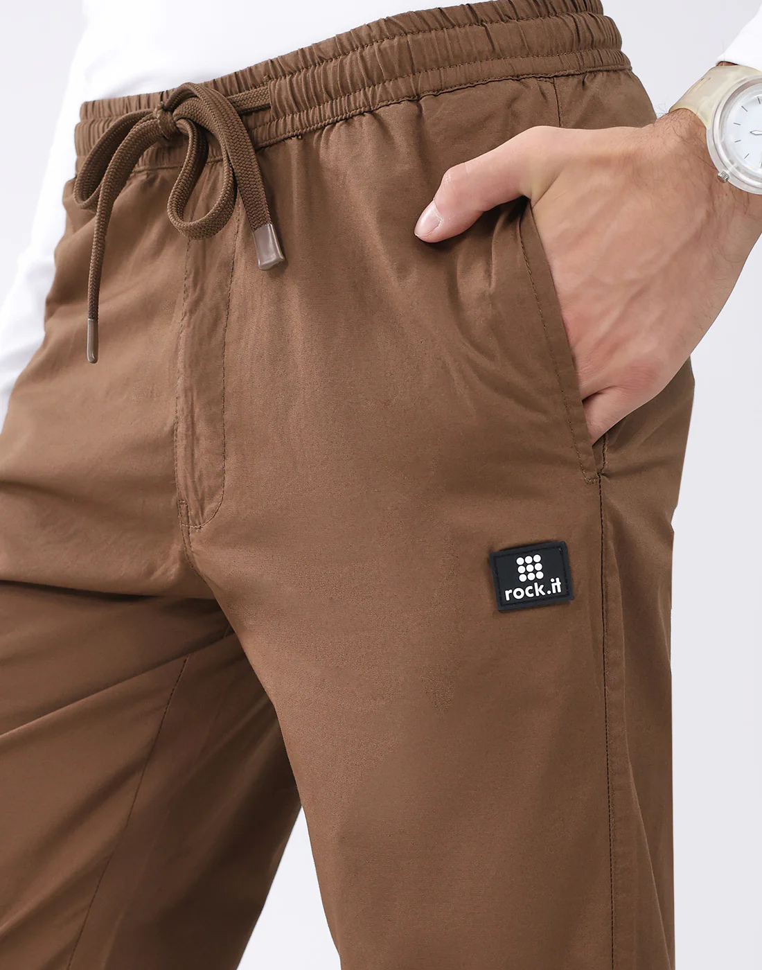 Rock.it Men Brown Solid Regular Fit Winter Lower - Image 6