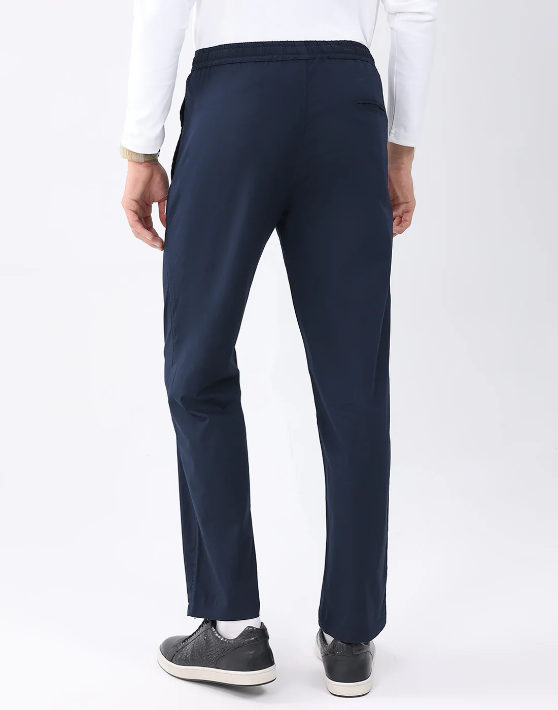 Rock.it Men Navy Blue Solid Regular Fit Winter Lower - Image 4