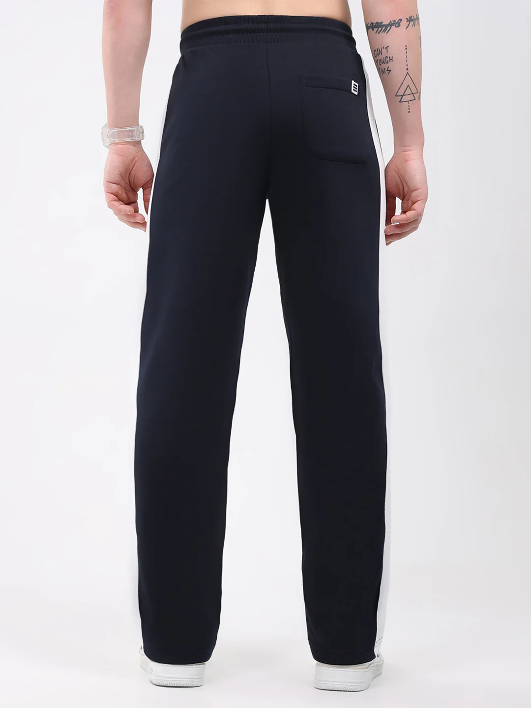 Rock.it Men Navy Blue Solid Regular Fit Winter Lower - Image 5