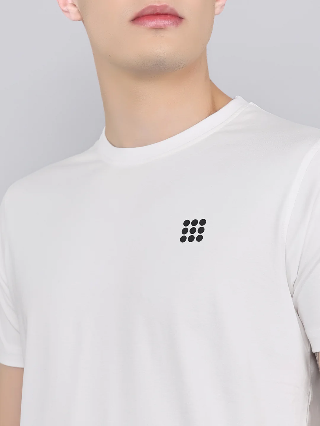 Rock.it Men White Solid Round Neck Half Sleeve T-Shirt - Image 6