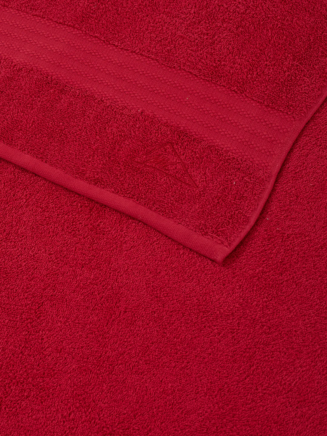 Rose Red 100% Cotton Solid 380 GSM Bath Towel Jazz 4 Pc Set Gifting Box Pack - Image 8