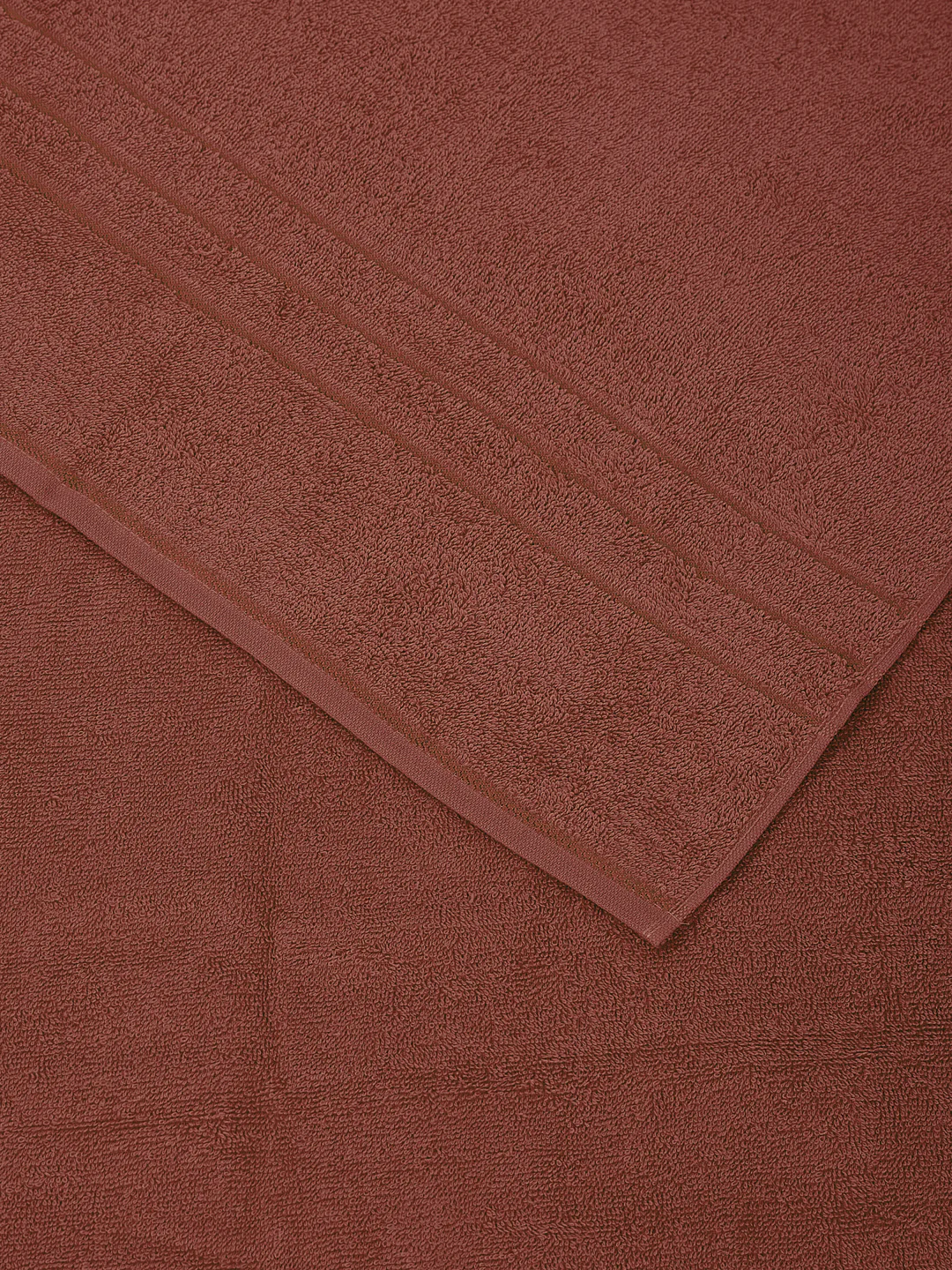 Rust Pure Cotton Solid 340 GSM Car Towel 1 Piece (Soho Collection) - Image 5