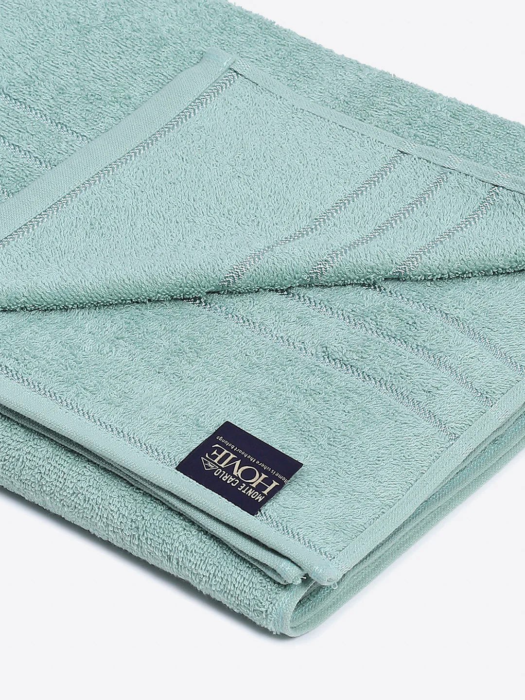 Sea Green Cotton Solid 350 GSM Car Towel (Soho) - Image 3