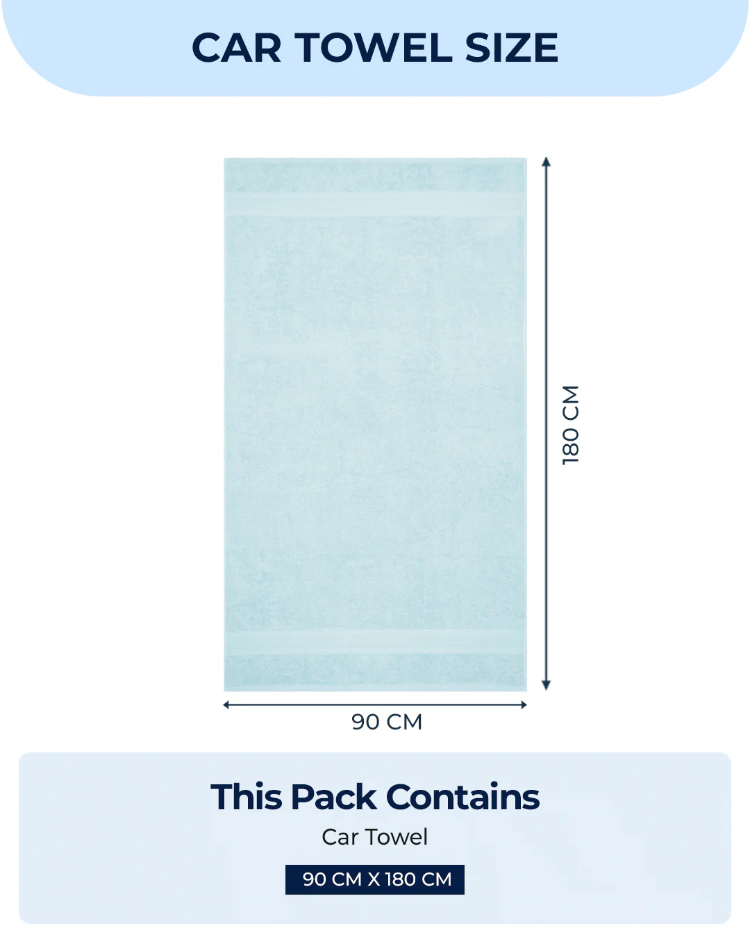 Sea Green Cotton Solid 350 GSM Car Towel (Soho) - Image 6