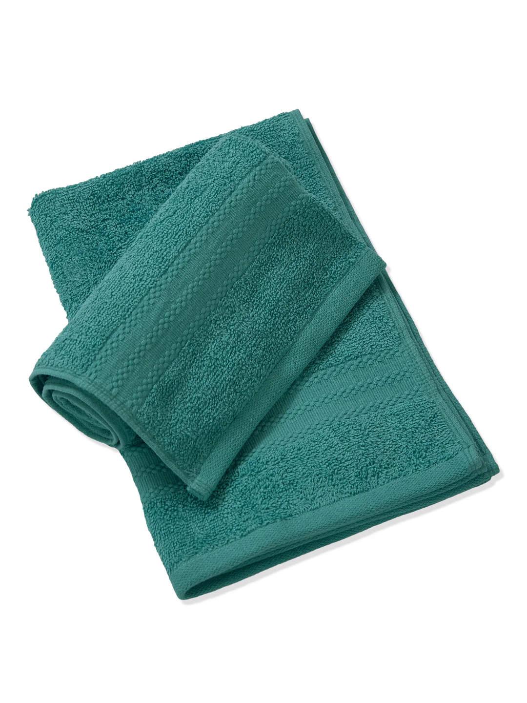 Sea Green Pure Cotton Solid 380 GSM Hand Towel 2 Pc Set (Jazz Collection) - Image 4