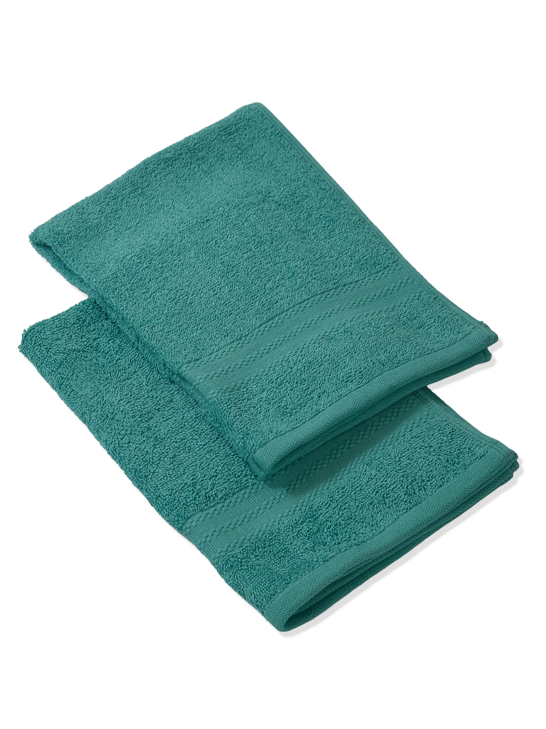 Sea Green Pure Cotton Solid 380 GSM Hand Towel 2 Pc Set (Jazz Collection) - Image 6